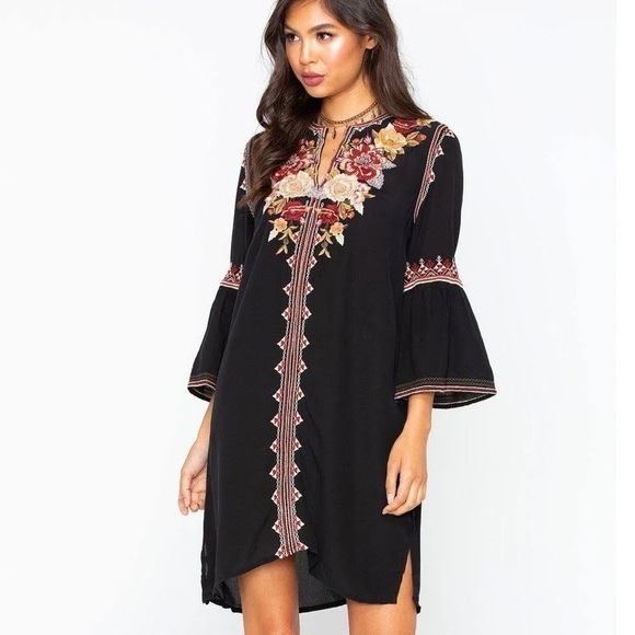 Johnny Was heavily embroidered silk Artemis dress NWT (oversized) - Picture 14 of 15